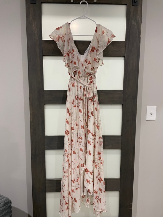 Baltic Born Dresses & Skirts - Baltic Born Cream Maxi Dress with Rust Floral Motif